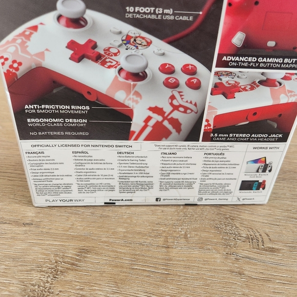 Nintendo Switch Super Mario Wired Filaire Controller - Picture 5 of 5